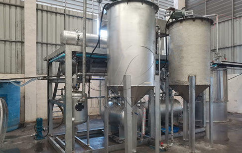 泰國塑料油電路板裂解油加工提煉柴油設(shè)備成功安裝