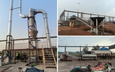 1噸/時(shí)木薯粉生產(chǎn)線——中非